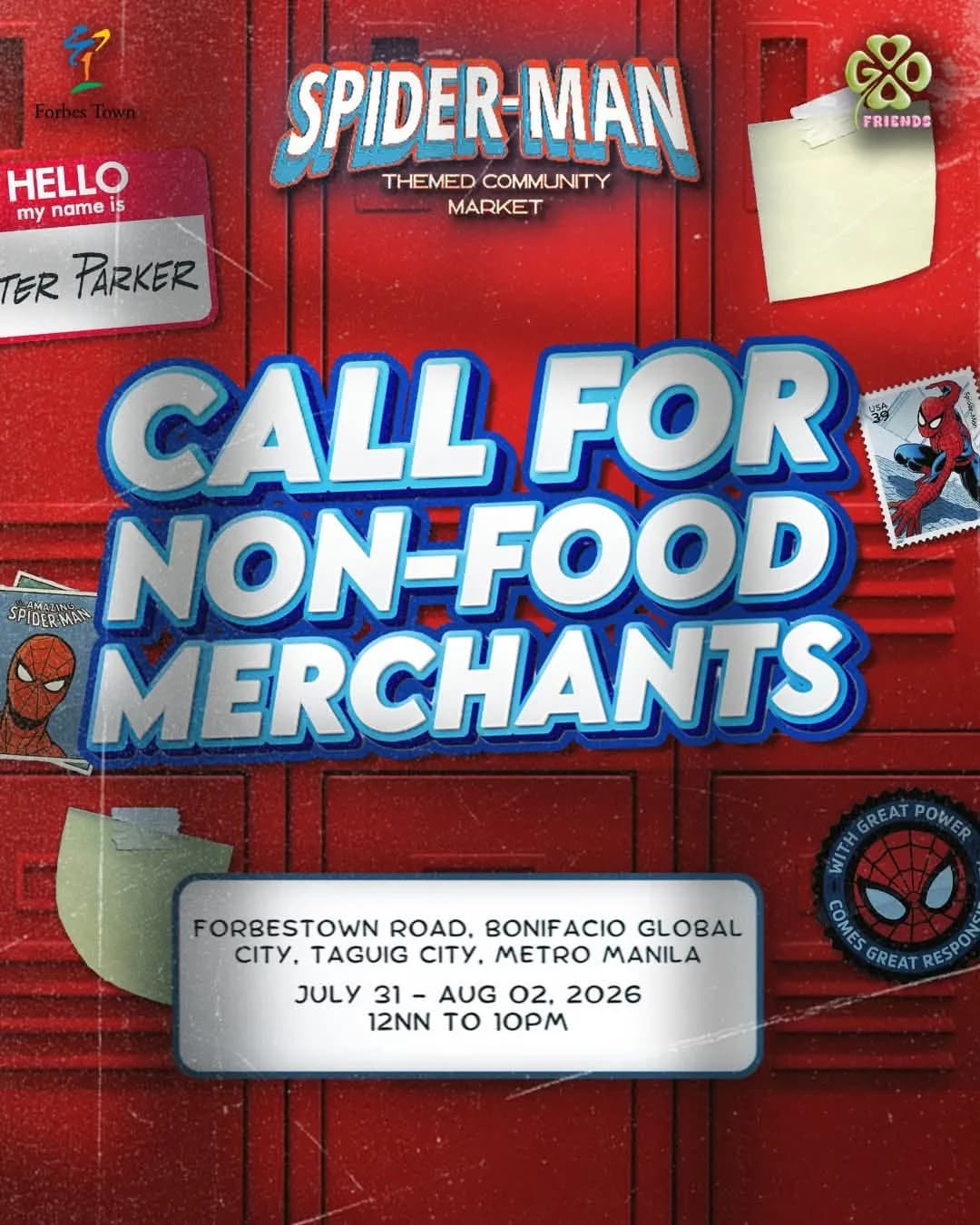 Poster for Spider-Man Themed Community Market