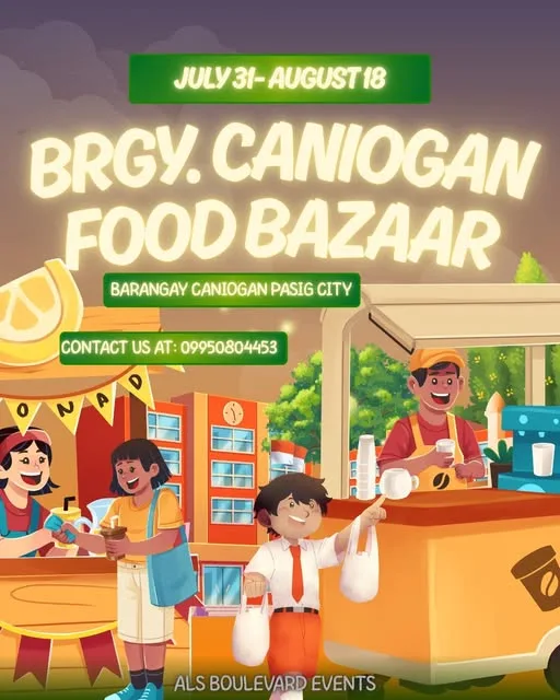 Poster for Brgy. Caniogan Food Bazaar